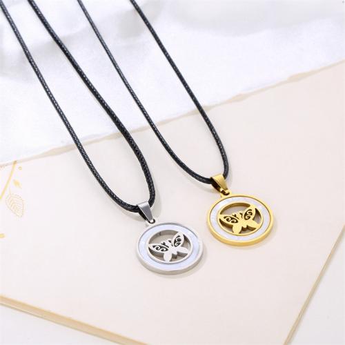 Stainless Steel Pendants, 304 Stainless Steel, with Shell, Round, plated, fashion jewelry 20mm 