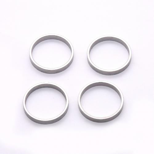 Couple Finger Rings, 304 Stainless Steel, DIY, original color, inner diameter 18mm, width 2.9mm 