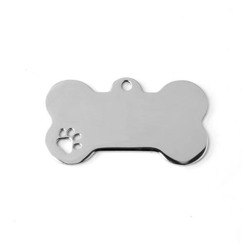 Stainless Steel Tag Charm, 304 Stainless Steel 
