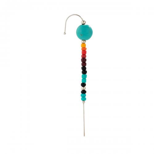Glass Seed Beads Earring, Iron, with Seedbead & Copper Coated Plastic, platinum color plated, fashion jewelry & for woman 