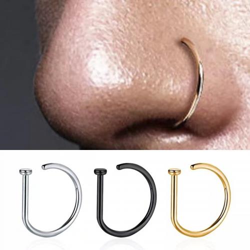 Stainless Steel Nose Piercing Jewelry, 304 Stainless Steel, Vacuum Ion Plating, Unisex 