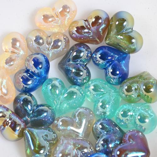 ABS Plastic Beads, Heart, DIY 