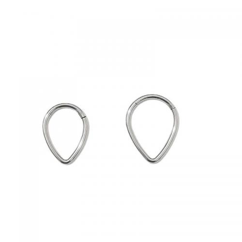 Stainless Steel Nose Piercing Jewelry, 316L Stainless Steel, Teardrop, polished, Unisex original color 