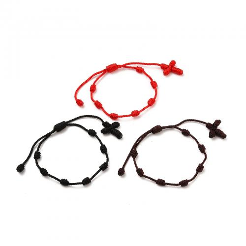 Nylon Cord Bracelets, handmade, fashion jewelry & Unisex Internal 45-85mmuff0 mm, Approx 