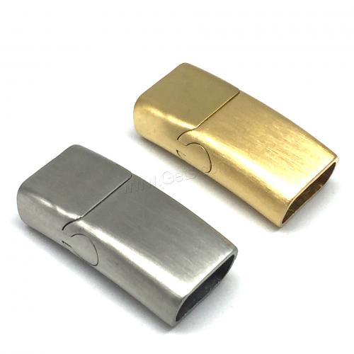 Rectangle Stainless Steel Magnetic Clasp, 304 Stainless Steel, polished, DIY Inner diameter 10 * 5 mm 