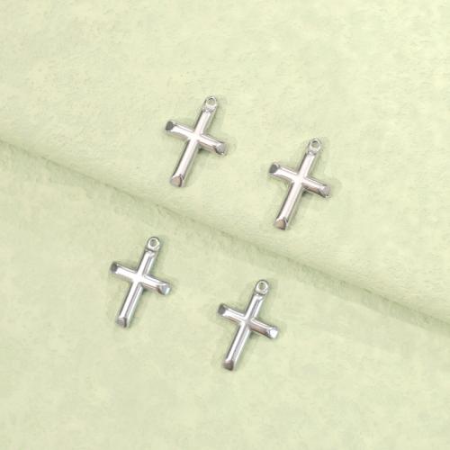 Stainless Steel Cross Pendants, 304 Stainless Steel, polished, fashion jewelry & DIY, original color 
