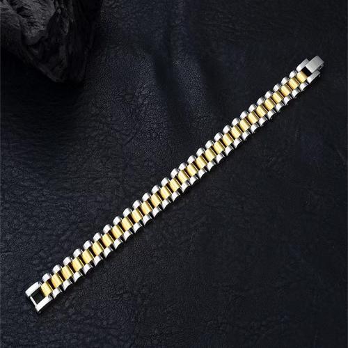 Bracelets en acier inoxydable, Acier inoxydable 304, Placage, unisexe & normes différentes pour le choix, couleur originale, Vendu par PC
