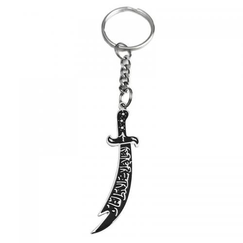 Stainless Steel Key Clasp, 304 Stainless Steel, Unisex, silver color [