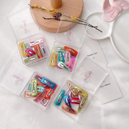 Hair Snap Clips, Zinc Alloy, with Acrylic, Girl 35mm, Approx 