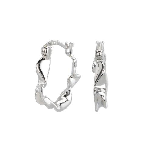 Sterling Silver Drop Earring, 925 Sterling Silver, plated, for woman 