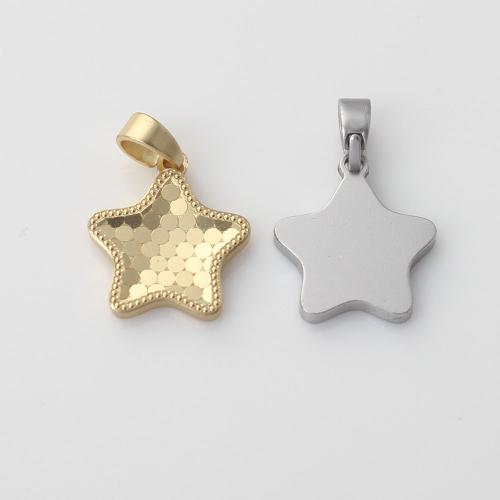 Brass Star Pendants, plated, DIY 