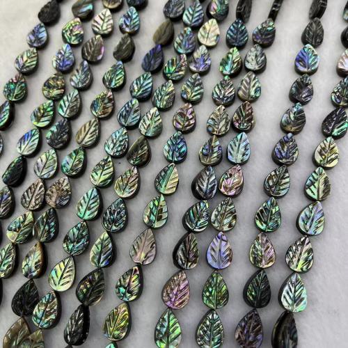 Abalone Shell Beads, Leaf, DIY Approx 39 cm 