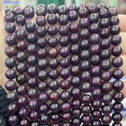 Single Gemstone Beads, Sugilite, Round, fashion jewelry & DIY purple Approx 38 cm 