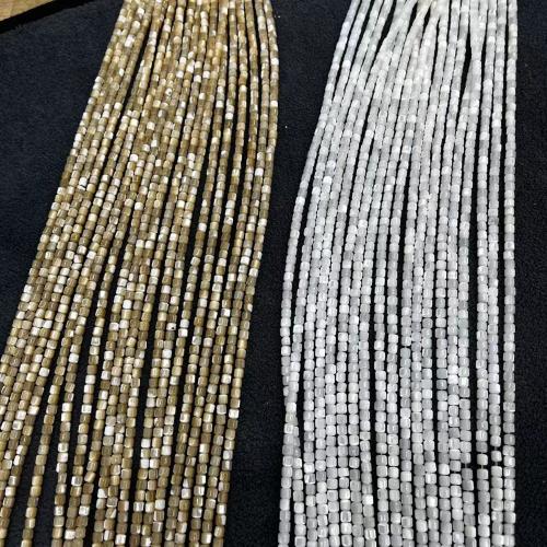 Turbanschnecken Perlen, Zylinder, Modeschmuck & DIY, keine, 3.5x3.5mm, ca. 112PCs/Strang, verkauft von Strang