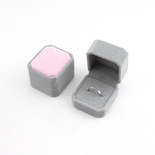 Бархатная коробочка для кольца, Velvet, Пылезащитный & разные стили для выбора, продается PC[