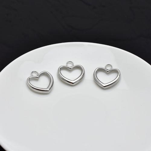 Stainless Steel Heart Pendants, 304 Stainless Steel, polished, DIY, original color [