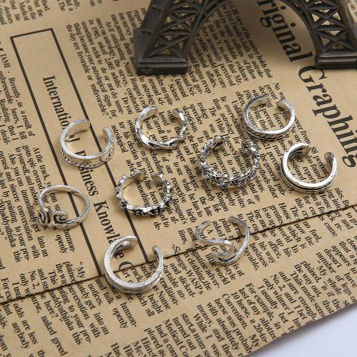 Zinc Alloy Toe Ring, 9 pieces & fashion jewelry & for woman 