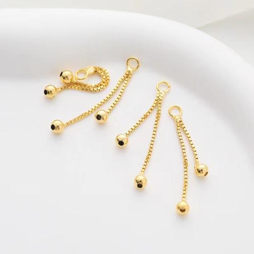 Brass Earring Drop Component, Round, gold color plated, DIY [