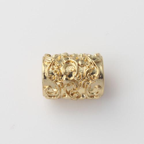 Brass Jewelry Beads, Column, gold color plated, DIY 