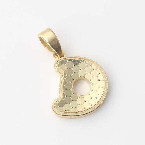 Brass Jewelry Pendants, Alphabet Letter, silver color plated & DIY 