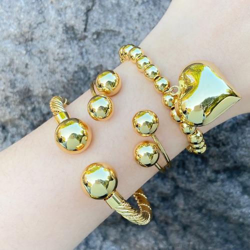 Brass Cuff Bangle, plated, fashion jewelry golden 