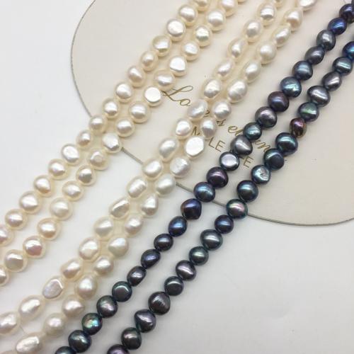 Baroque Cultured Freshwater Pearl Beads, DIY Pearl diameter 7.4-8.4mm Approx 36 cm 