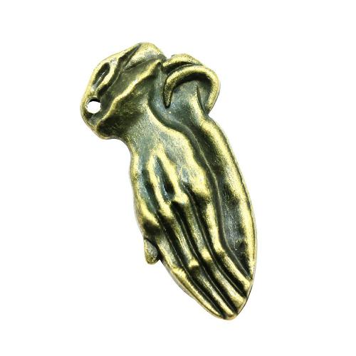 Zinc Alloy Hand Pendants, antique bronze color plated, vintage & fashion jewelry & DIY 