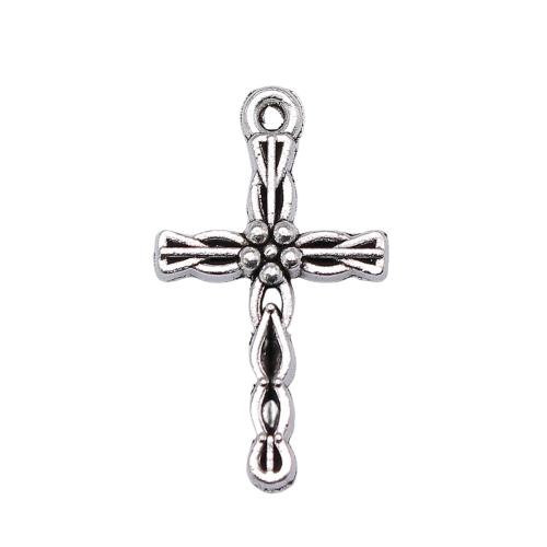 Zinc Alloy Cross Pendants, antique silver color plated, vintage & fashion jewelry & DIY [