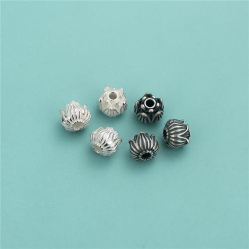 Sterling Silber Spacer Perlen, 925 Sterling Silber, DIY, keine, 6.5x5mm, Bohrung:ca. 1.6mm, verkauft von PC