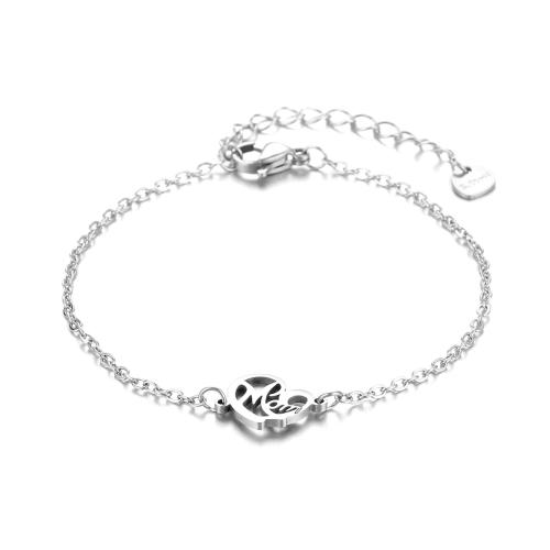 Sterling Silver Bracelets, 925 Sterling Silver, with 3CM extender chain, for woman Approx 16.5 cm 