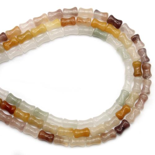 Single Gemstone Beads, Natural Stone, Bamboo, polished, DIY Approx 