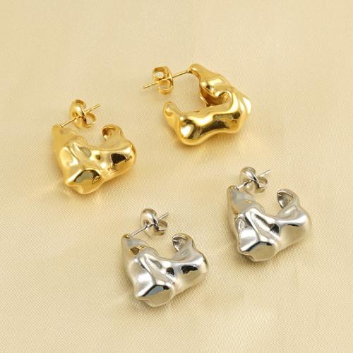 Stainless Steel Stud Earring, 316 Stainless Steel, plated, fashion jewelry [