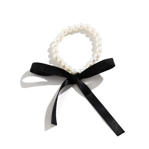 Fashion Choker Necklace, Plastic Pearl, with Cloth, handmade, fashion jewelry & for woman Approx 138 cm, Approx 58 cm 