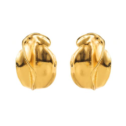 Zinc Alloy Stud Earring, Flower Bud, plated, fashion jewelry & for woman 