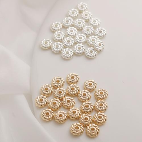 Brass Jewelry Beads, Round, plated, DIY 6mm 
