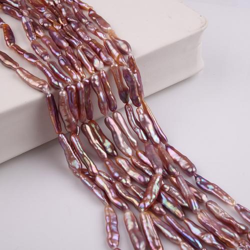 Biwa Cultured Freshwater Pearl Beads, fashion jewelry & DIY, purple Approx 38 cm 