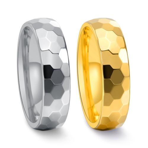 Couple Finger Rings, Tungsten Steel, polished, fashion jewelry & Unisex width 6mm 