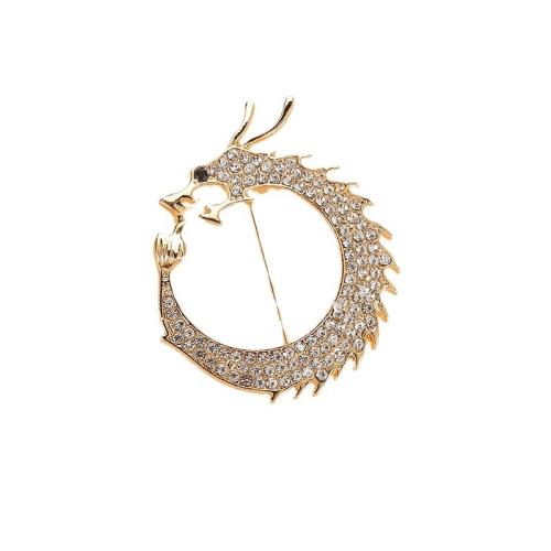 Zinc Alloy Jewelry Brooch, plated, for woman & with rhinestone 