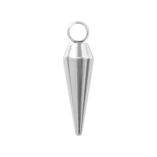 Stainless Steel Pendants, 304 Stainless Steel, Conical, Vacuum Ion Plating, fashion jewelry & DIY 