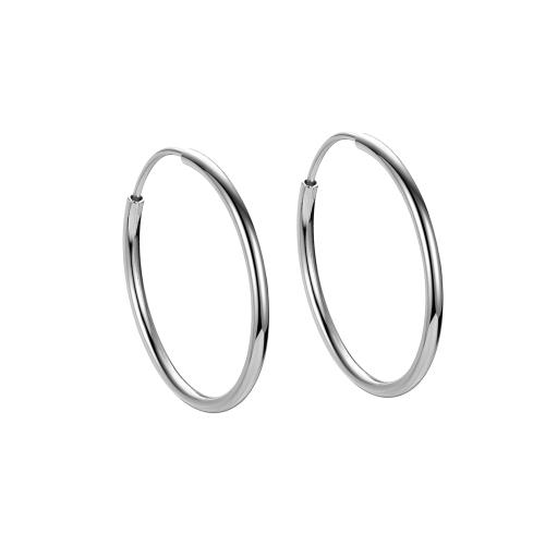 Sterling Silver Hoop Earring, 925 Sterling Silver, fashion jewelry & for woman 