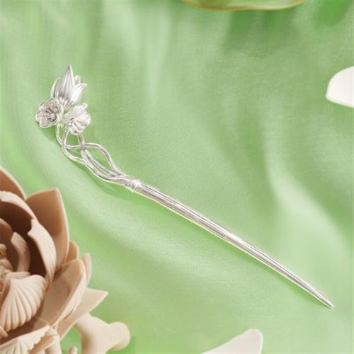 Hair Stick, Brass, Flower, fashion jewelry & for woman, 185mm [