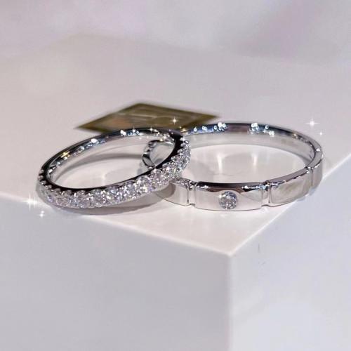 Zircon pavent l'anneau en laiton de doigt, bijoux de mode & styles différents pour le choix & pavé de micro zircon Vendu par PC