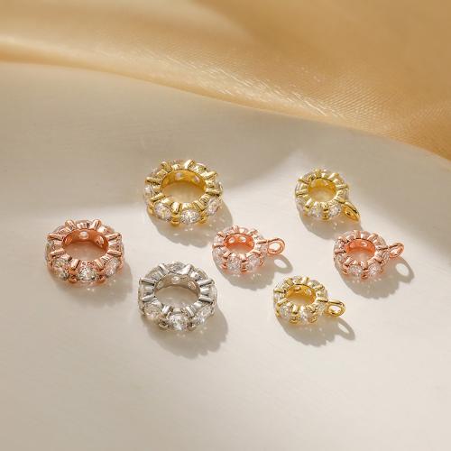 Perles intercalaires en argent , argent sterling 925, DIY & styles différents pour le choix & pavé de micro zircon, plus de couleurs à choisir, Vendu par PC