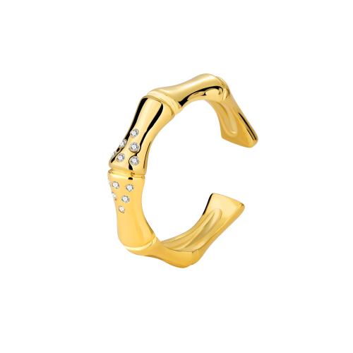 Zircon pavent l'anneau en laiton de doigt, bijoux de mode & pavé de micro zircon & pour femme, plus de couleurs à choisir, Vendu par PC