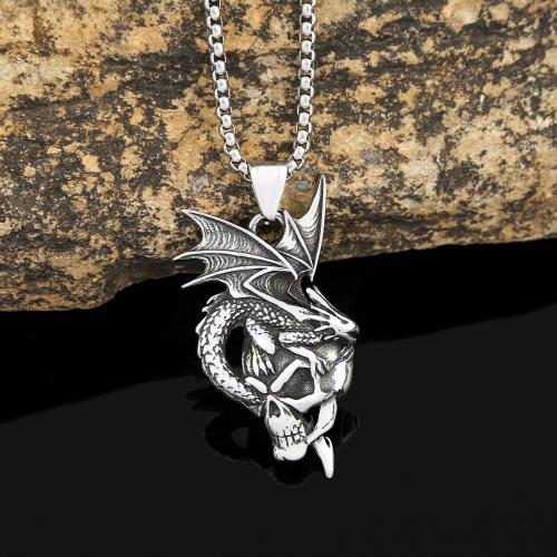 Stainless Steel Jewelry Necklace, 304 Stainless Steel, polished, fashion jewelry & for man Approx 60 cm 