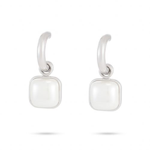 Boucle d'oreille perle Stud en acier inoxydable, Acier inoxydable 304, avec perle de plastique, Placage, pour femme, plus de couleurs à choisir, Vendu par paire