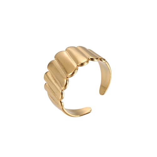 Stainless Steel Finger Ring, 304 Stainless Steel, fashion jewelry & for woman, golden 