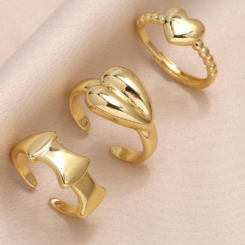 Brass Finger Ring, plated, fashion jewelry golden 