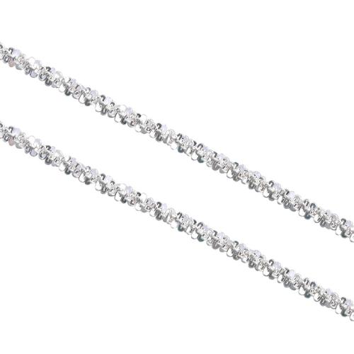 Sterling Silver Jewelry Chain, 925 Sterling Silver, DIY & Unisex, silver color, 1.8mm 