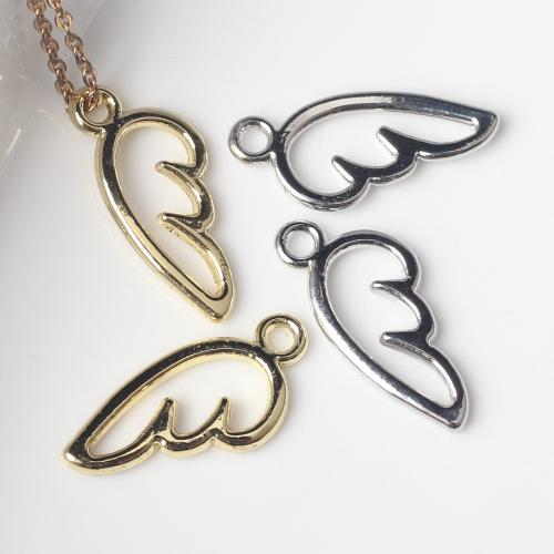 Wing Shaped Zinc Alloy Pendants, plated, fashion jewelry & DIY & hollow Approx 